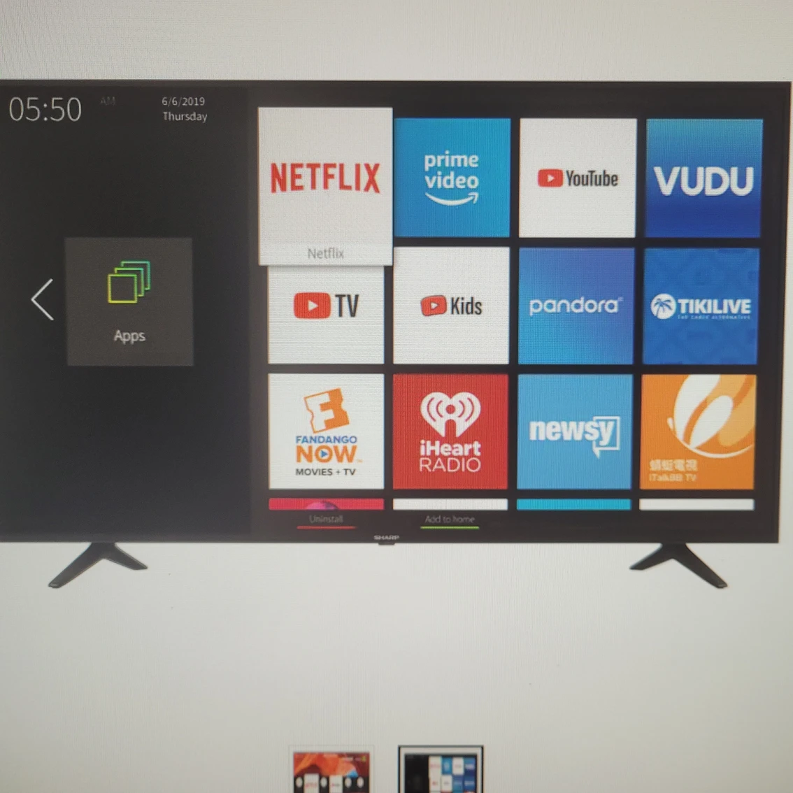 SHARP LED TV 55" image indicator(2)