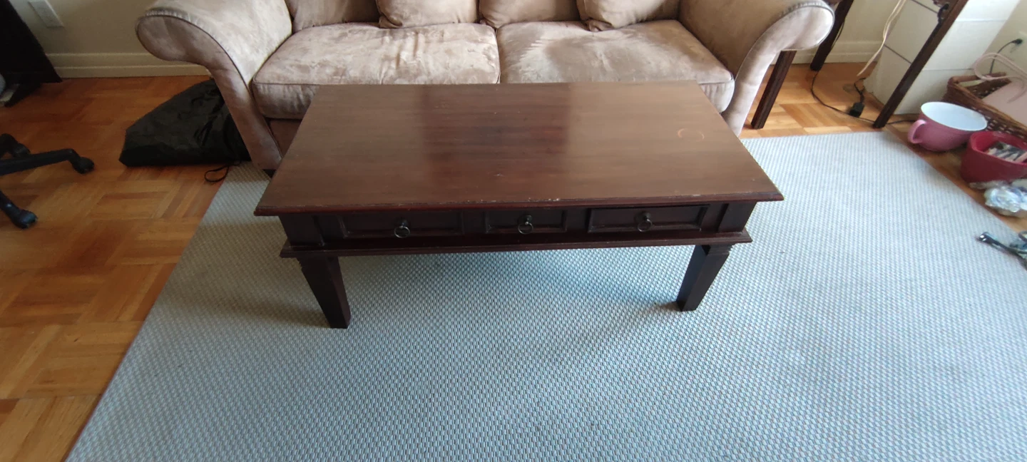 MUST BE PICKED UP ASAP!!! Indonesian dark wood coffee table. - photo 5