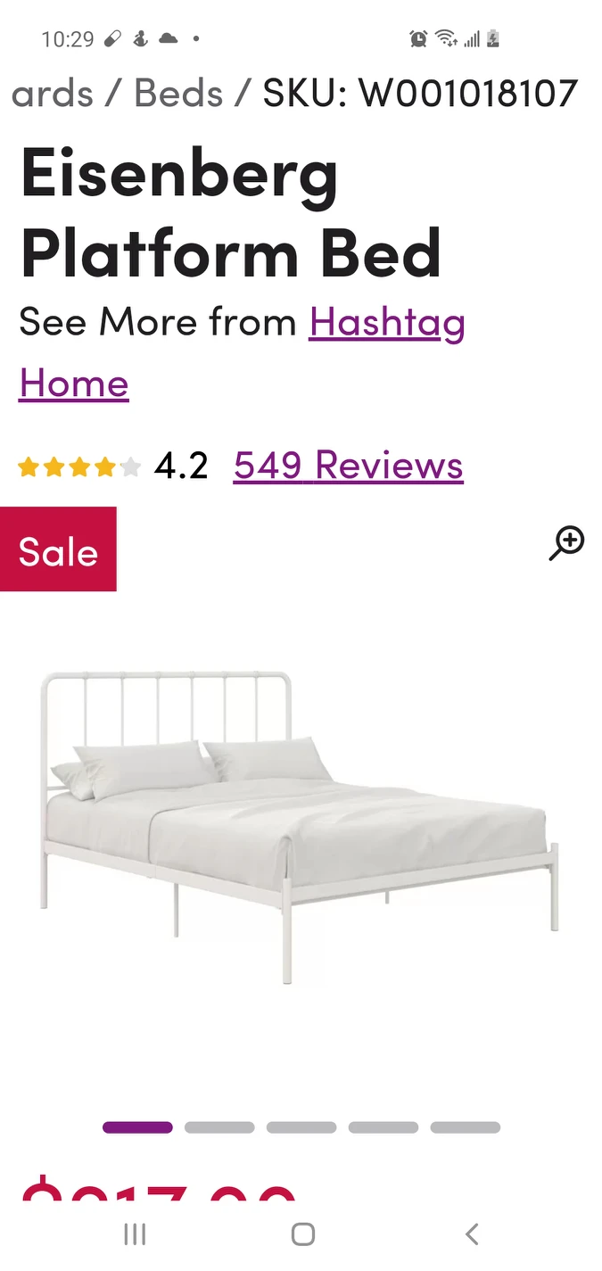 metal bed frame ( queen size)