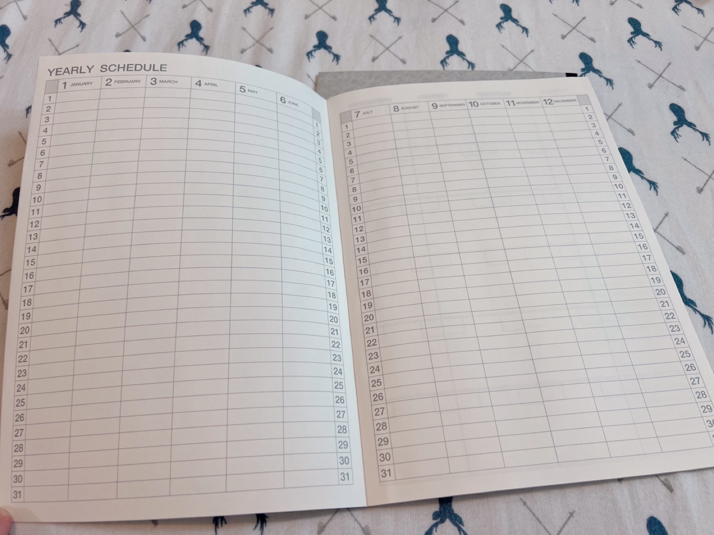 Kakuyo Campus Diary Free Schedule B5 24sheets 2 pack Brand New image indicator(3)