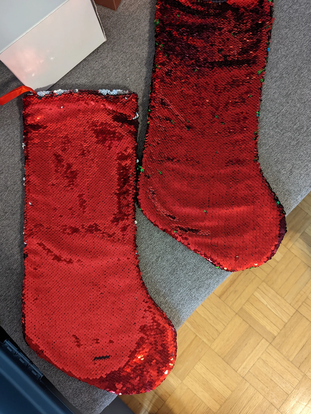 #freecycle Sequin Christmas stockings thumbnail