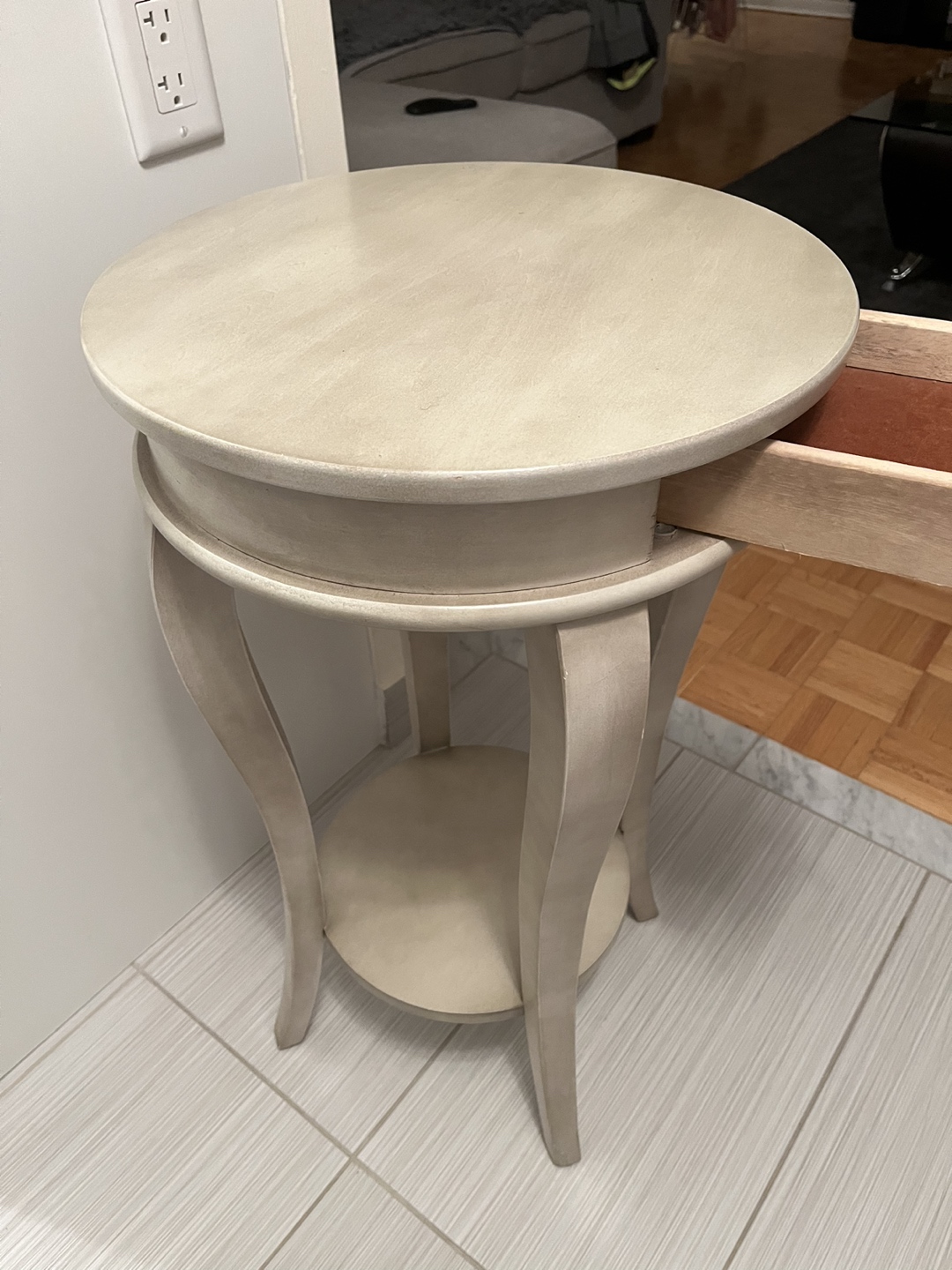 Wooden Table With Storage - photo 4