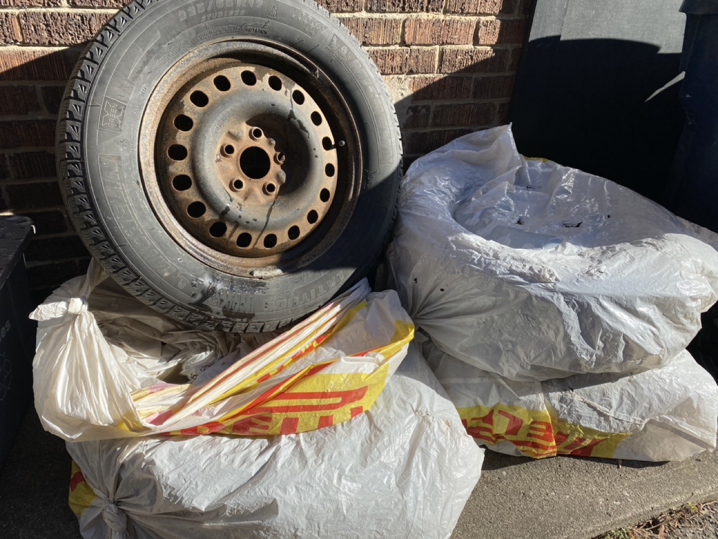 Winter tires on rims thumbnail