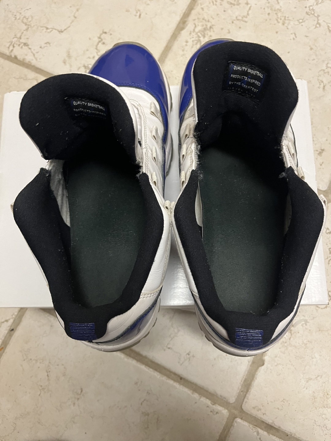 Womens jordans retro 11 low concord white - photo 5