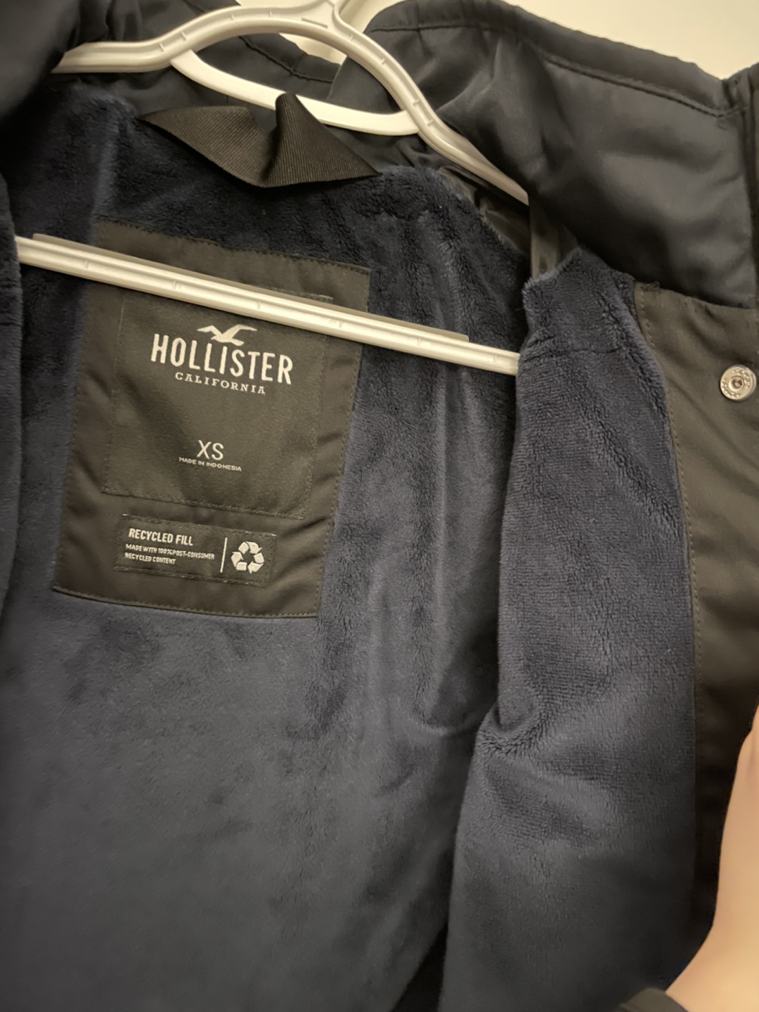 Hollister Fleece Lined Jacket Size XS - photo 3