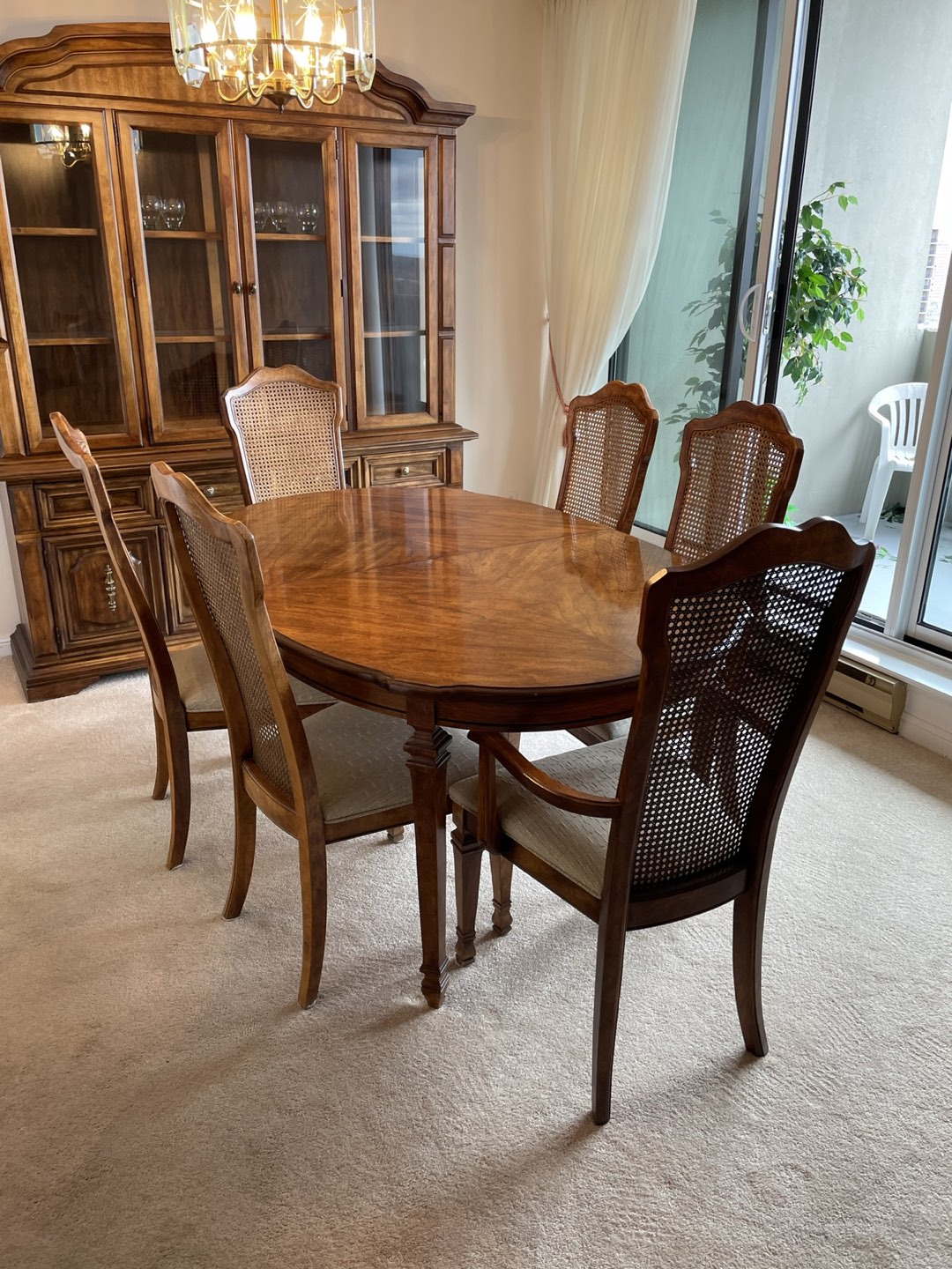 Dining Set ,or Dining Table ,6 Dining Chairs,China Cabinet - photo 4