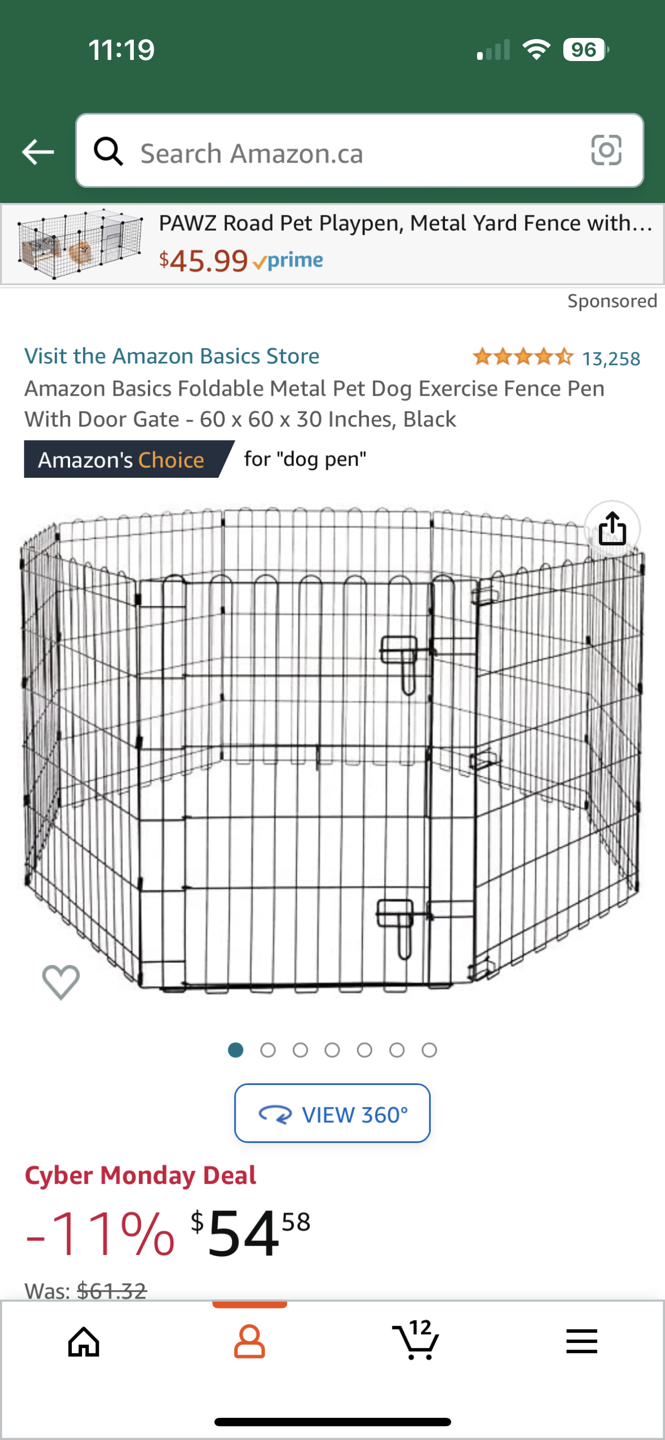 Pet fence cage thumbnail