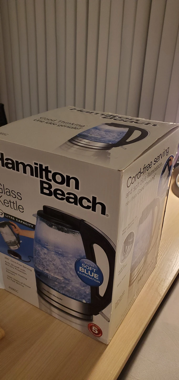 Brand new glass kettle