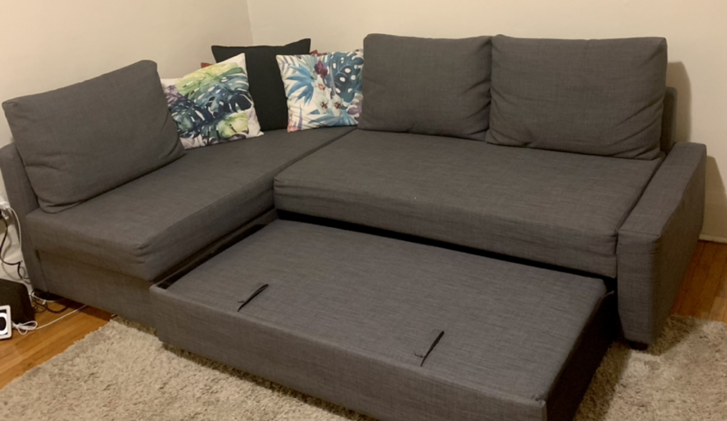 IKEA FRIHETEN corner sofa bed with storage - photo 2