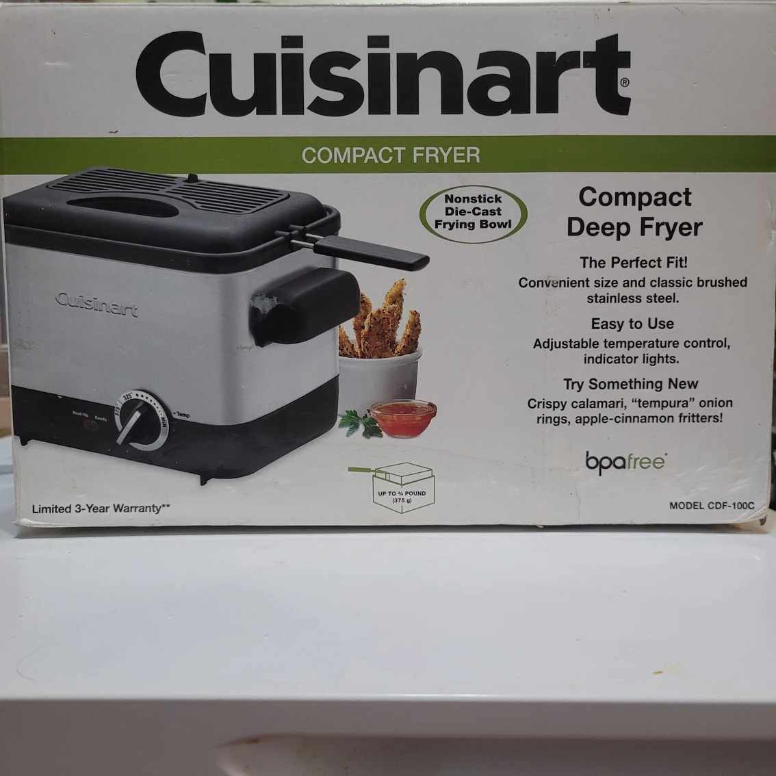 CUISINART deep fryer - bonus brand new red teapot thumbnail