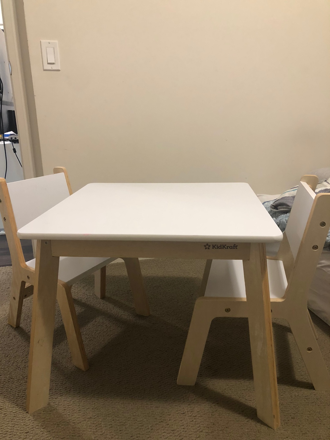 KidKraft table with 2 chairs for kids