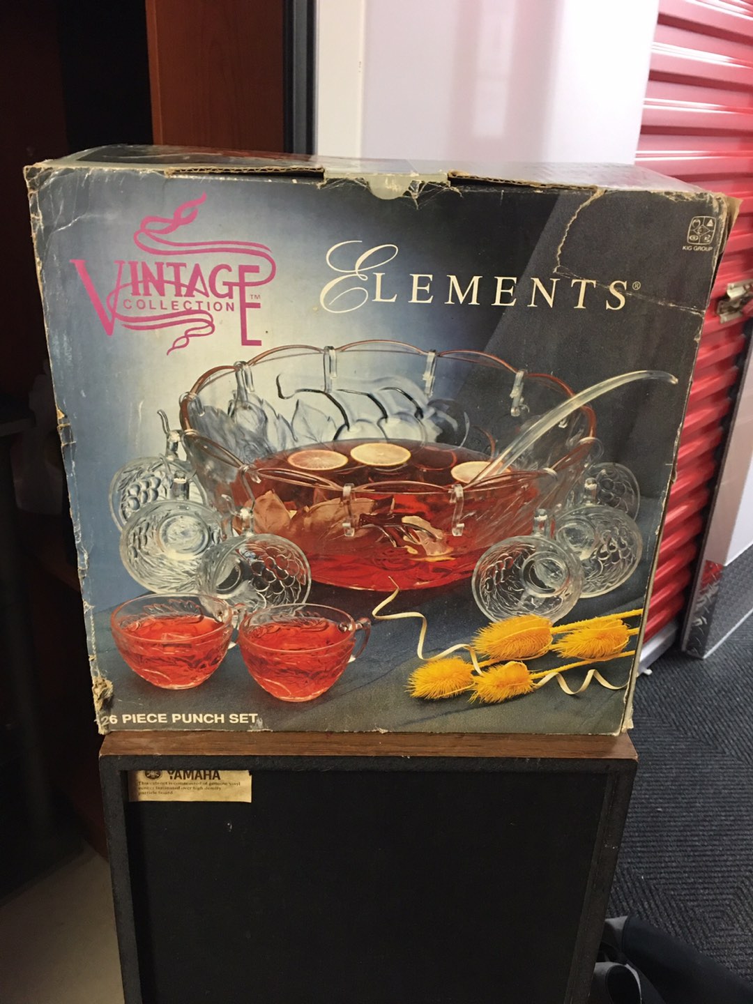 Vintage Elements Punch Bowl Set