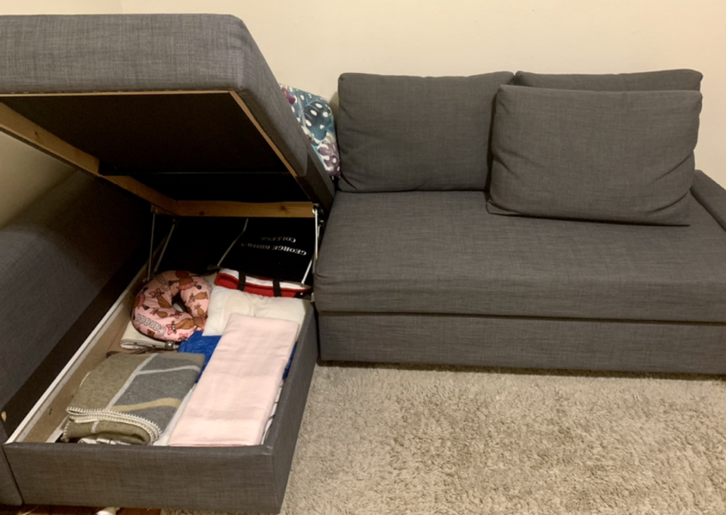 IKEA FRIHETEN corner sofa bed with storage - photo 4