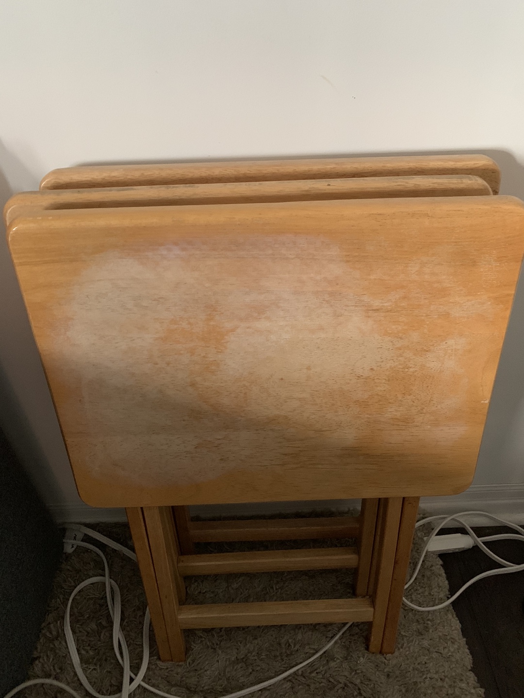 Wooden TV Dinner Foldable Tables