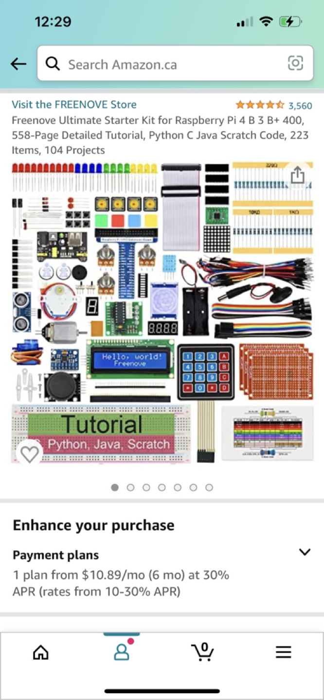 Starter kit for Raspberry Pi or Arduino thumbnail