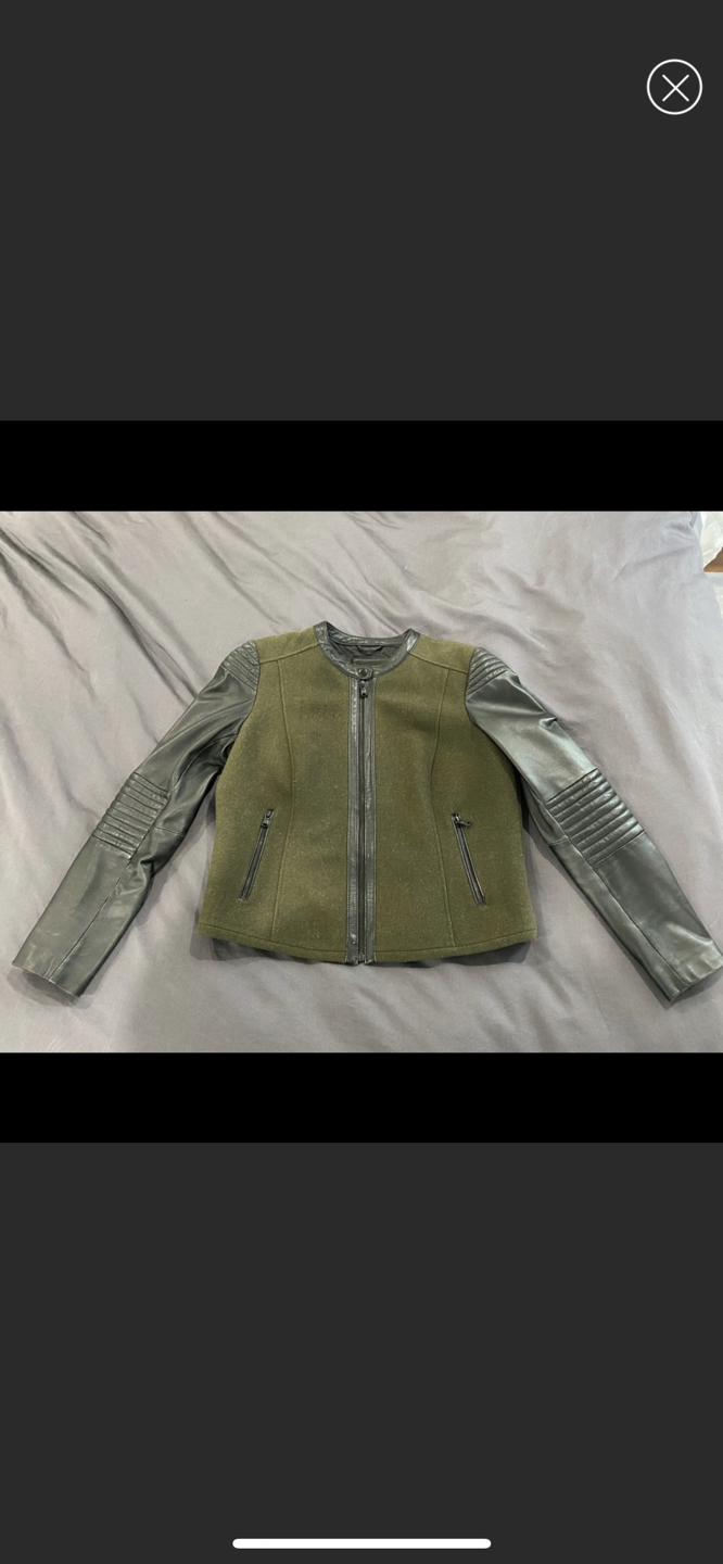 Danier Leather Green and Black Jacket