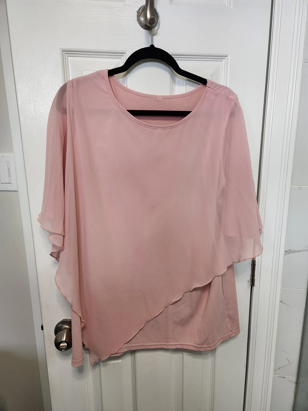 Tank top with built in drape thumbnail