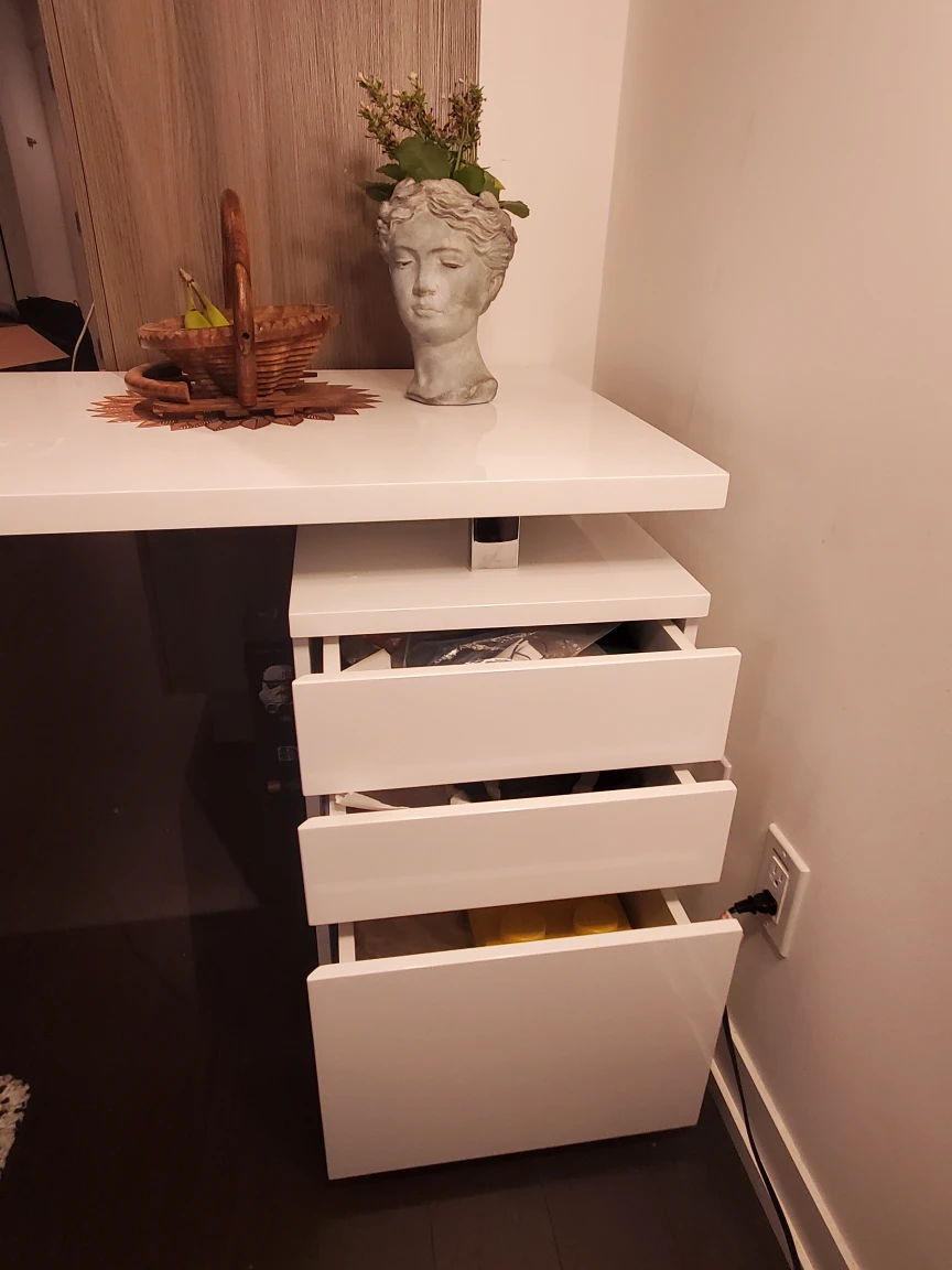 Moder White Work Desk (bought for $560 less than year ago) - photo 4