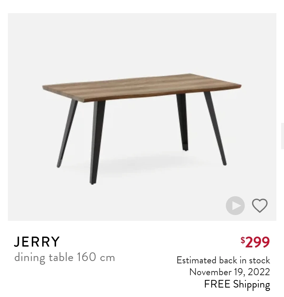 Structube JERRY Dining Table