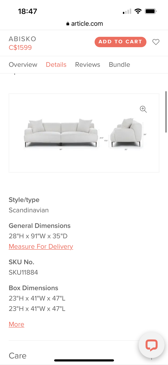 Article ABISKO sofa - photo 5