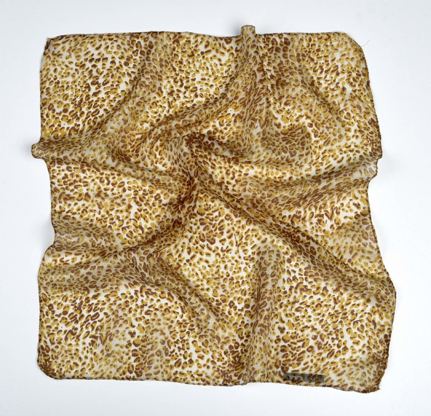 Brand new 100% SILK scarf - leopard- thumbnail