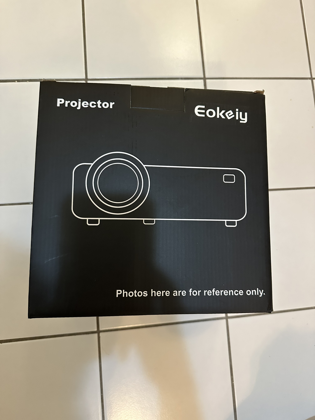 Projector with 100'' Projector Screen 1080P Full HD and WIFI