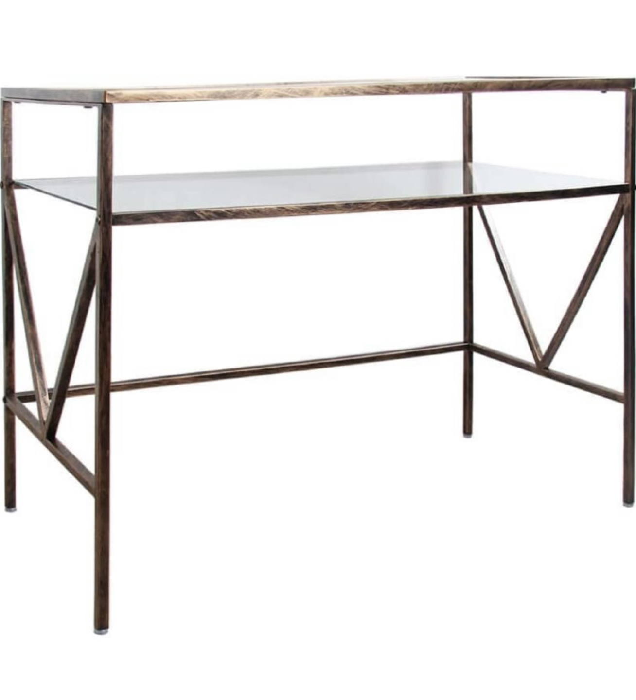Glass top vanity table