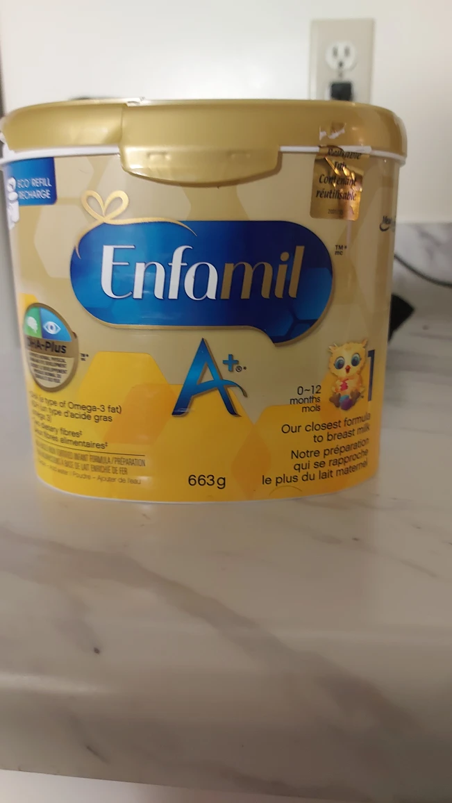 Enfamil A+  Infant Formula, Powder Tub, 663g $20 thumbnail