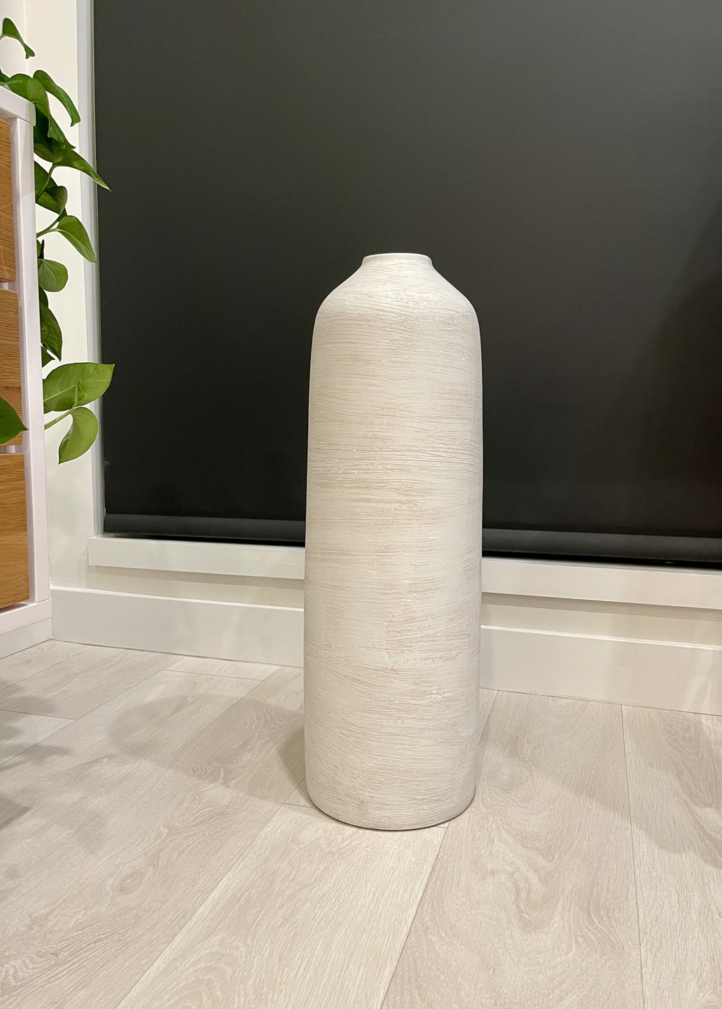 White Floor Vase