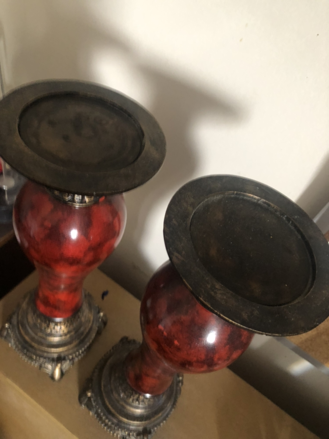 Pair of candle holders - photo 2