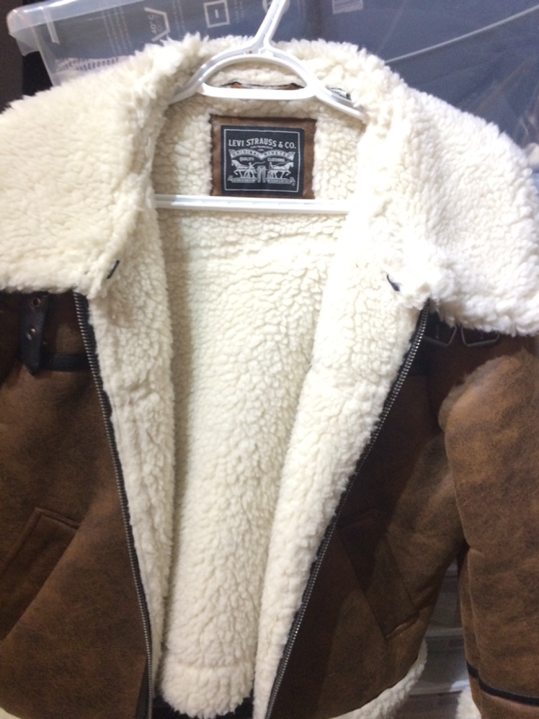 Brown Levi’s pilot style Jacket XL