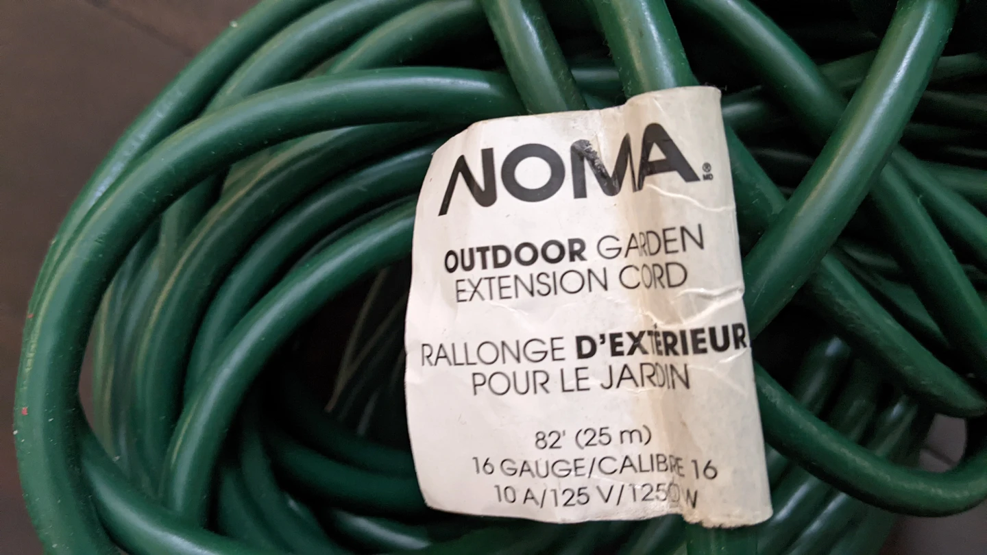 25 m Noma outdoor garden extension cord image indicator(2)