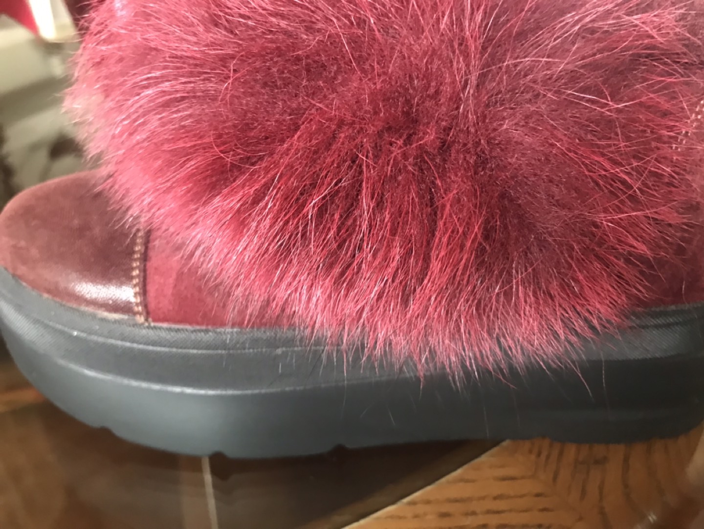 Natural leather and fur winter boots - photo 2