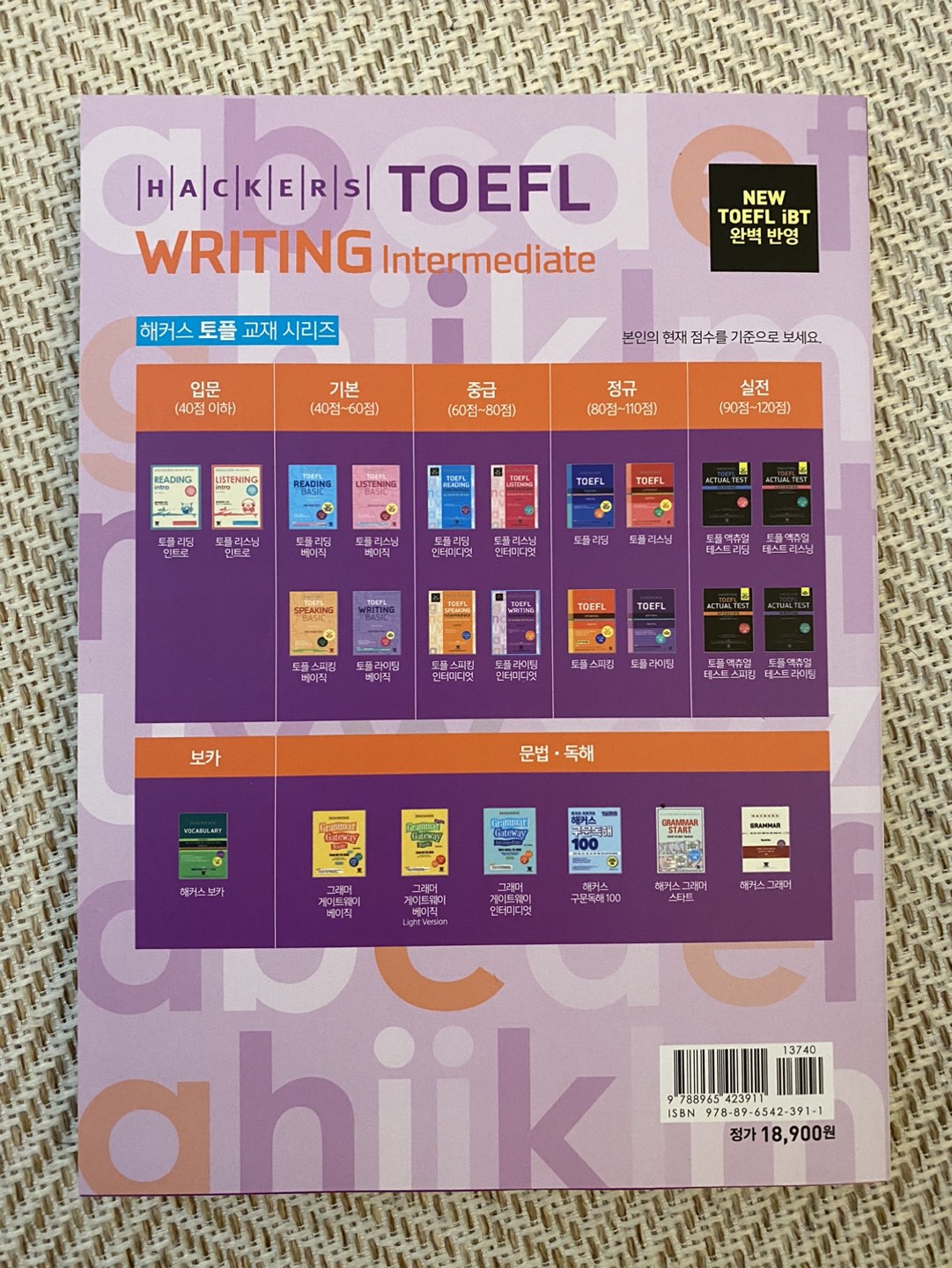 해커스 토플 WRITING INTERMEDIATE (NEW) image indicator(2)