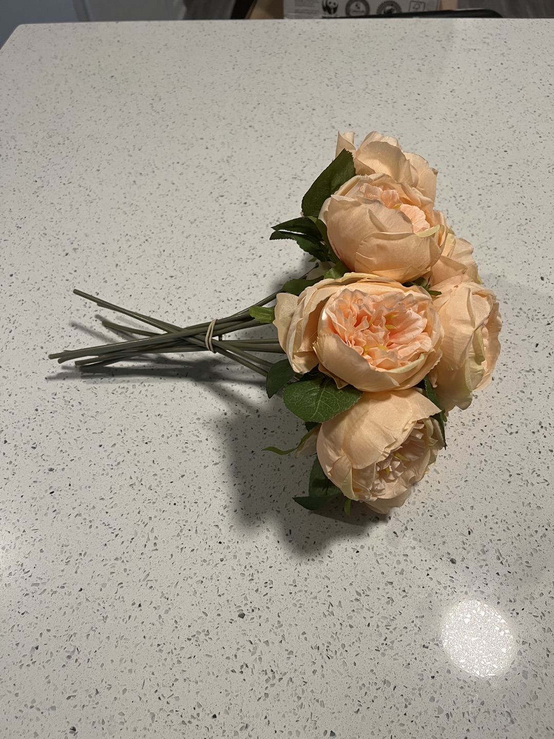 Light Peach Artificial Peonies - photo 2