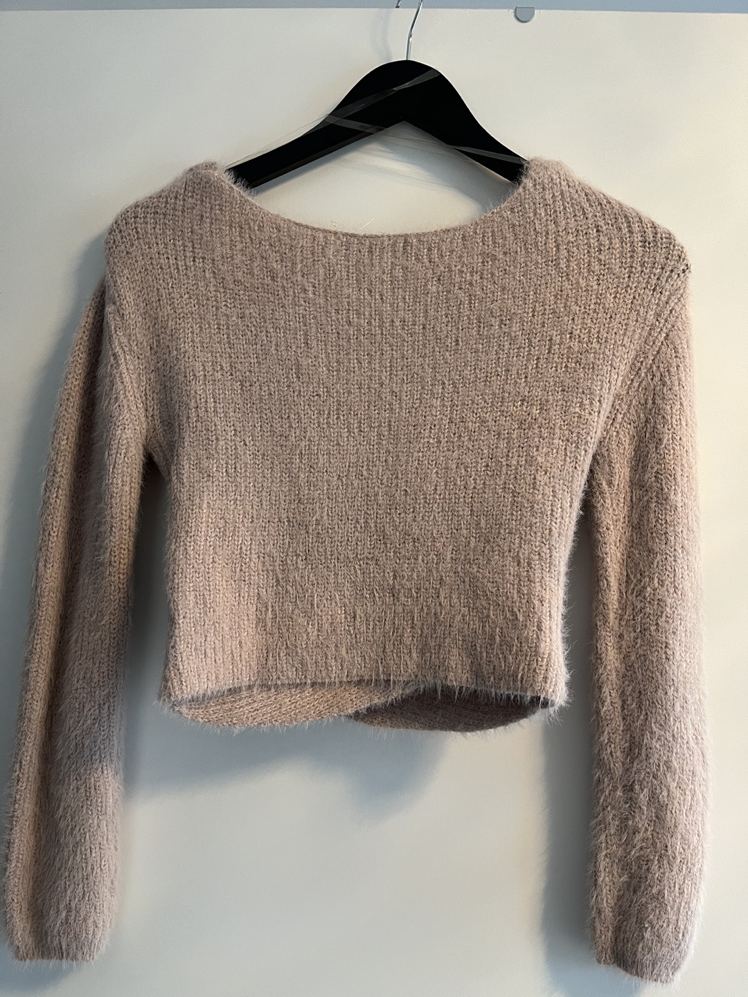 M Boutique cropped V-neck wrap sweater - photo 2