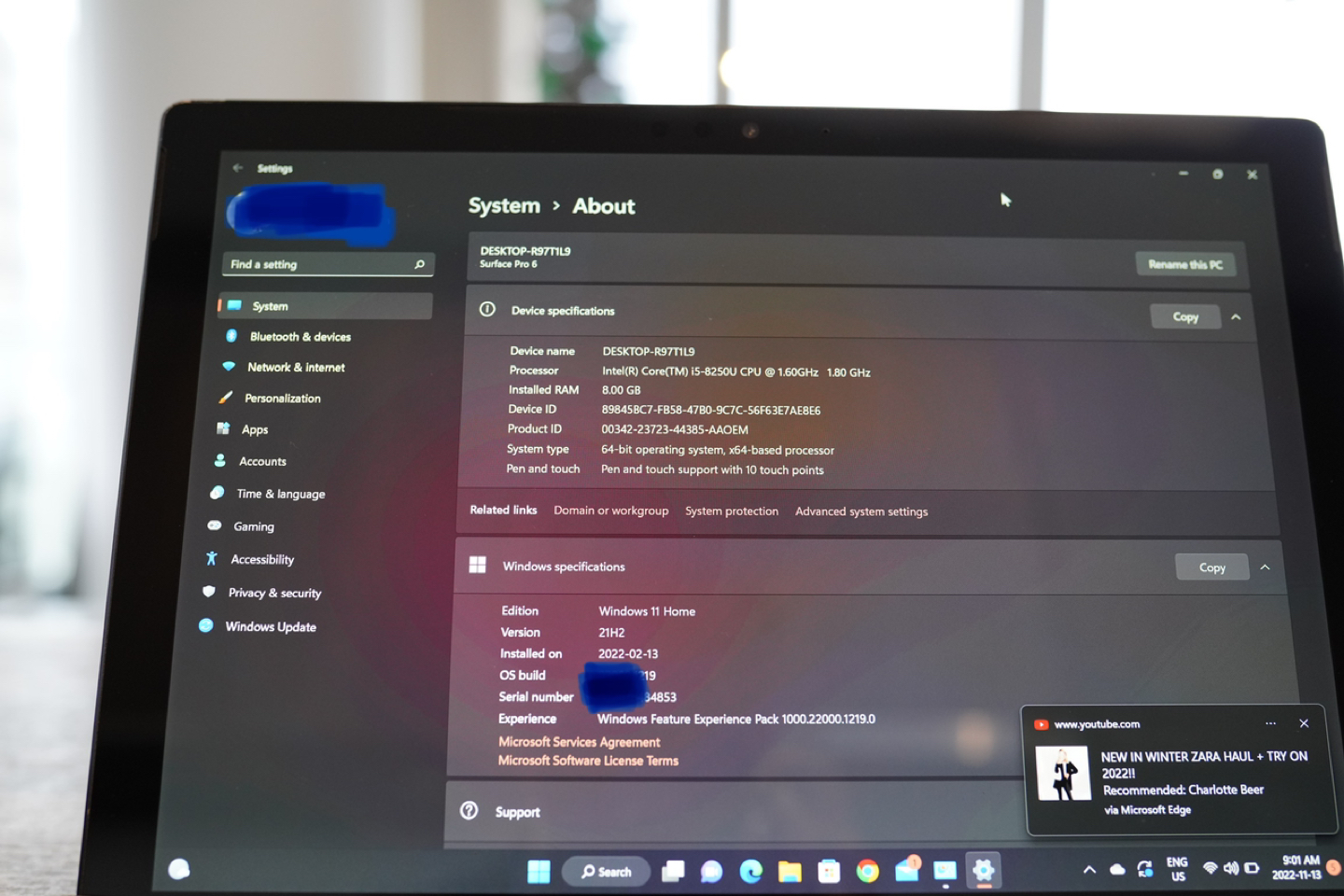 Microsoft Surface Pro 6 I5 - photo 3