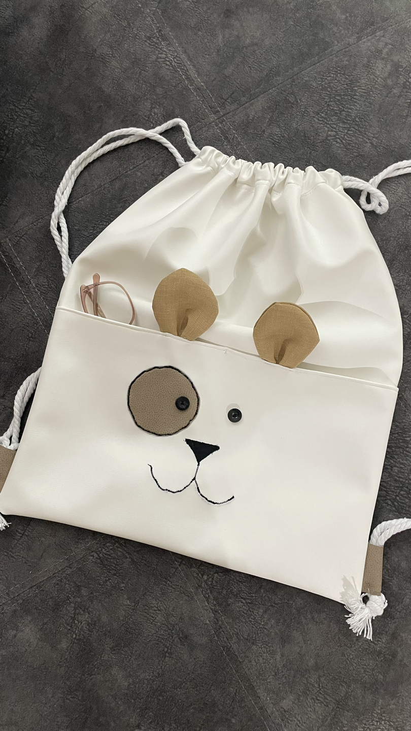 Leather backpack for kids thumbnail
