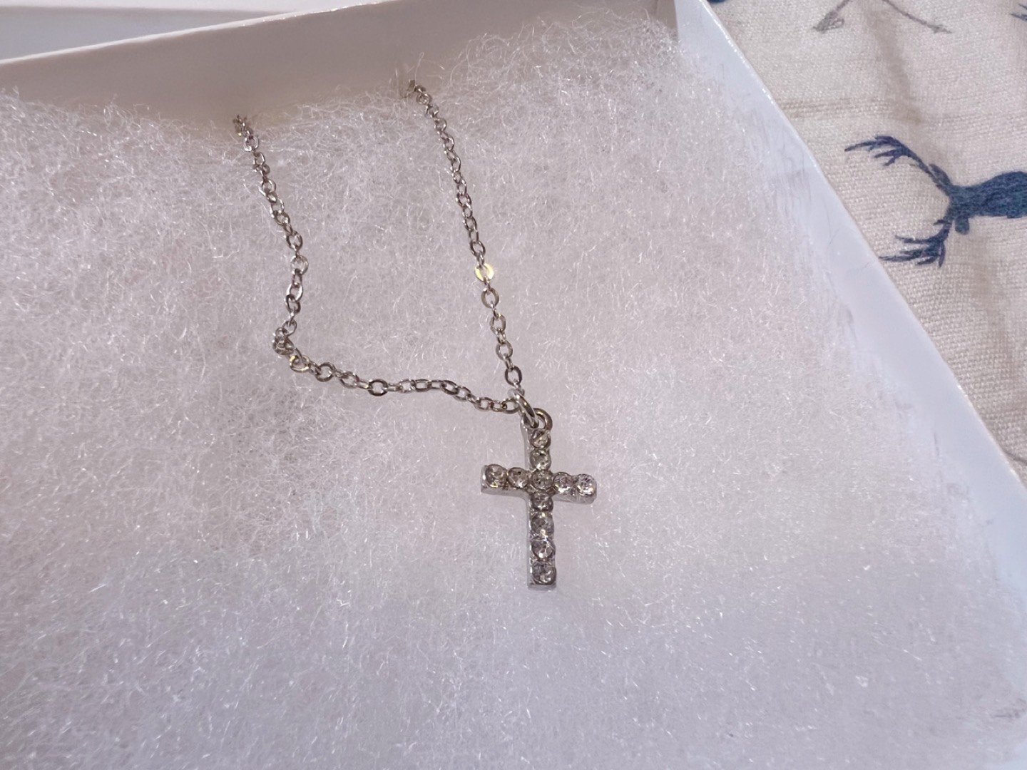 Cross Necklace Silver Brand New image indicator(2)