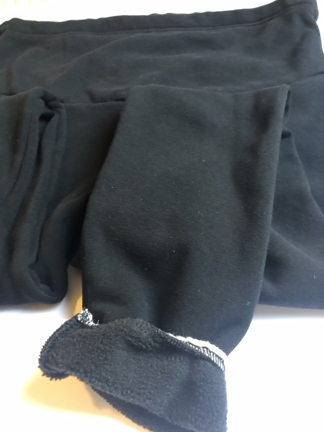 Maternity Black Fleece Leggings, Maternity Winter Pants - photo 2