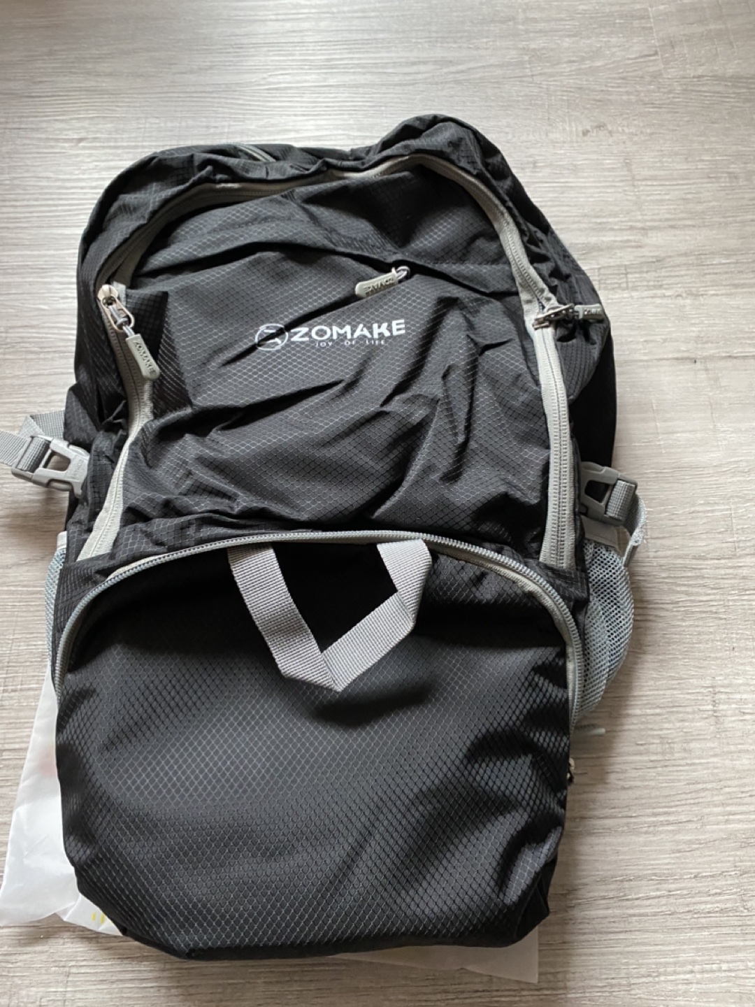 Black travel black bagpack