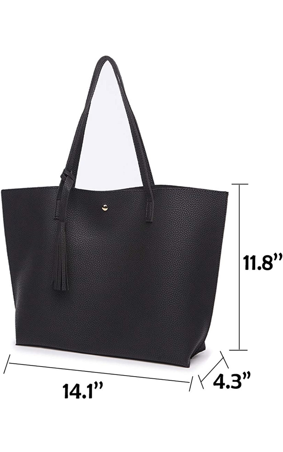 Like new faux leather tote bag - photo 2