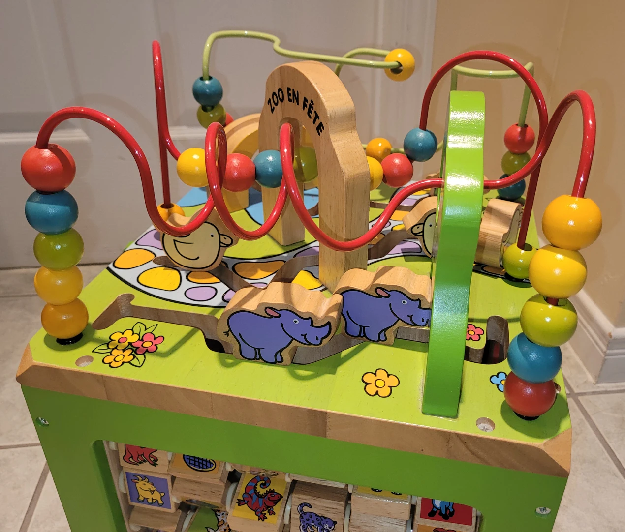 Zany Zoo Activity Wooden Cube - photo 2
