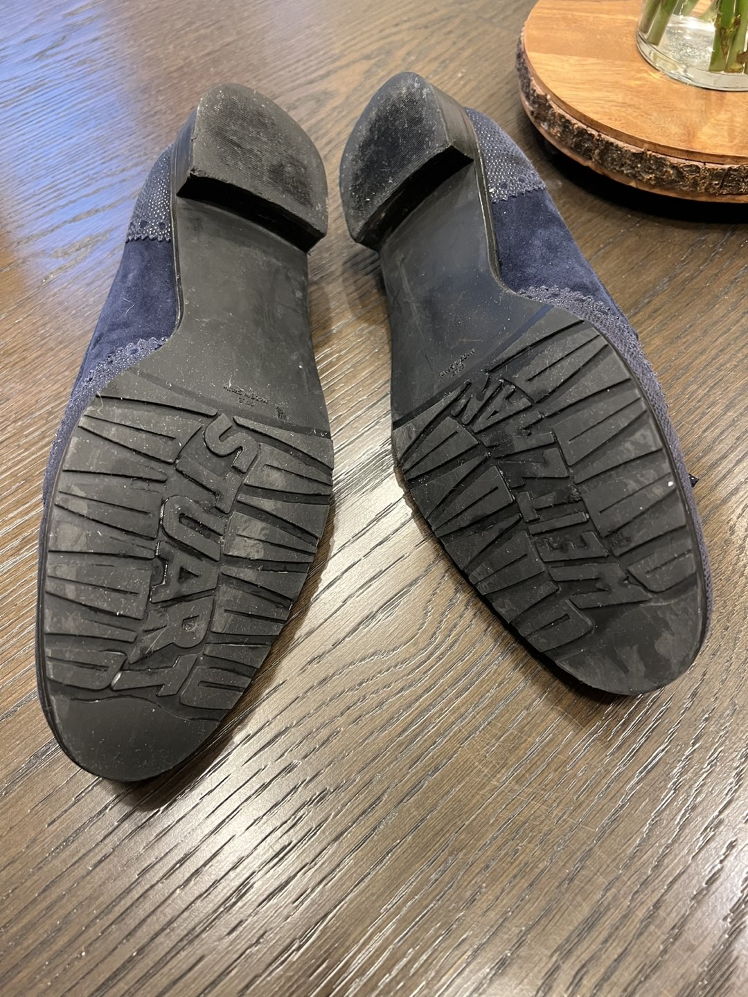 Stuart Weitzman navy suede loafers (Size 9) - photo 3