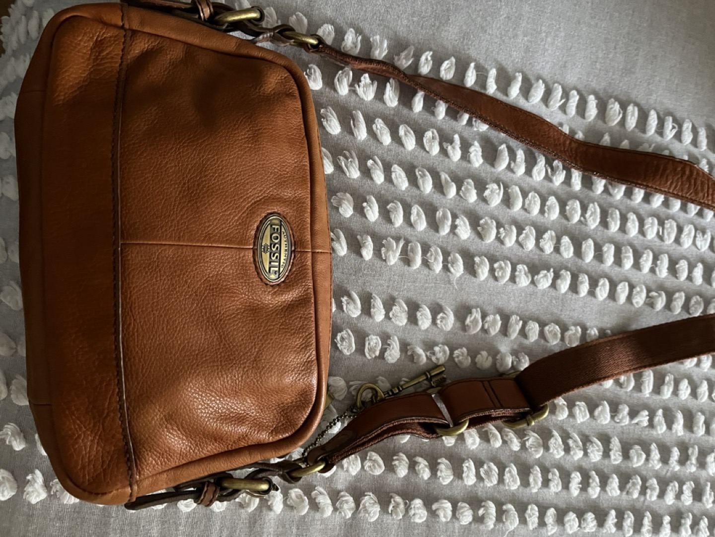 Ladies Fossil Tan Crossbody Purse - photo 2