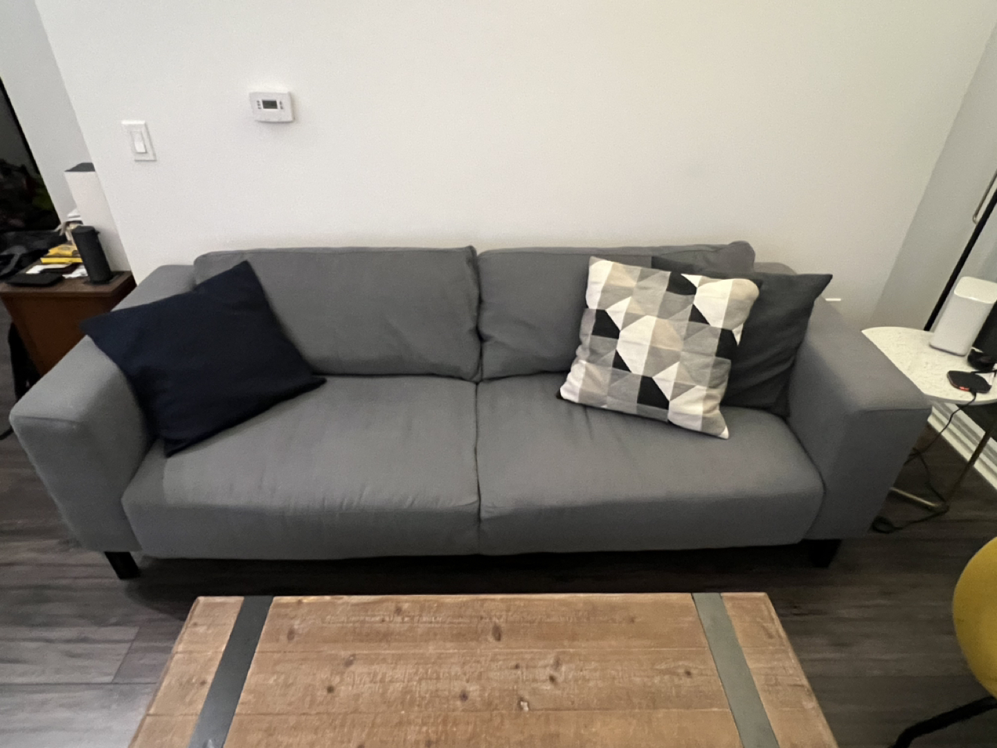 Grey 3-seater sofa