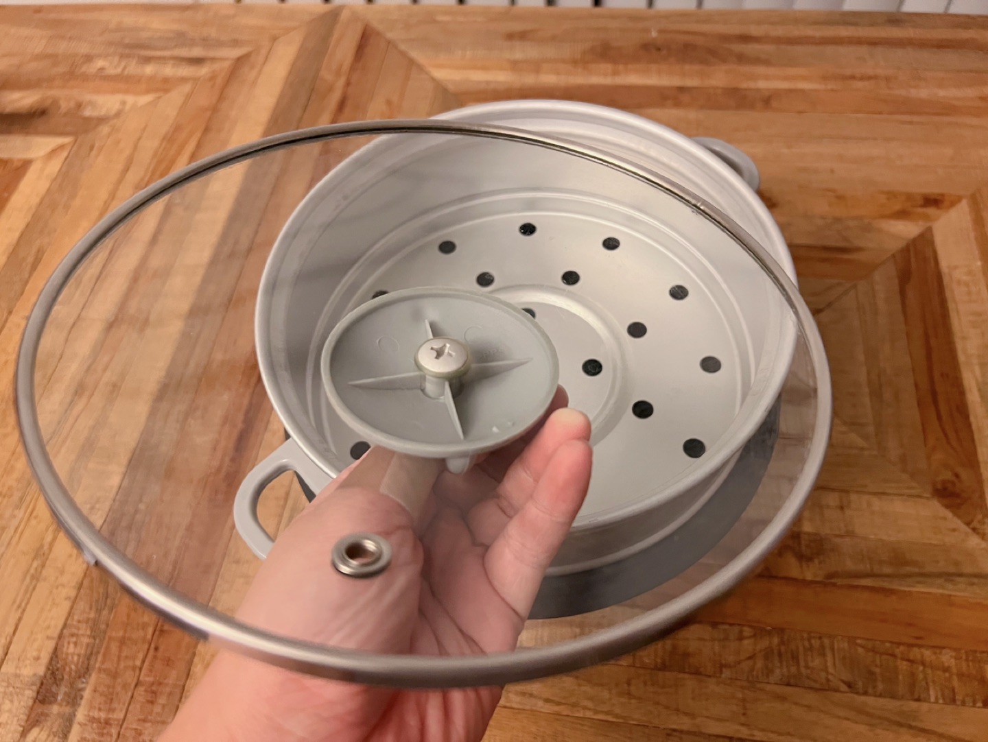 Steam Tray with Lid+free non stick inner pot for rice cooker - photo 2