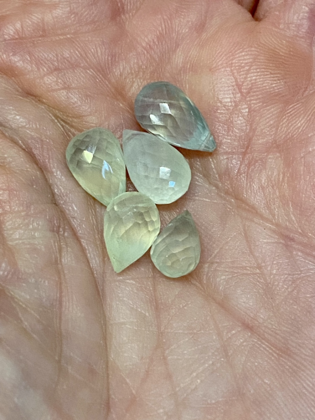 Prehnite beads for sale thumbnail