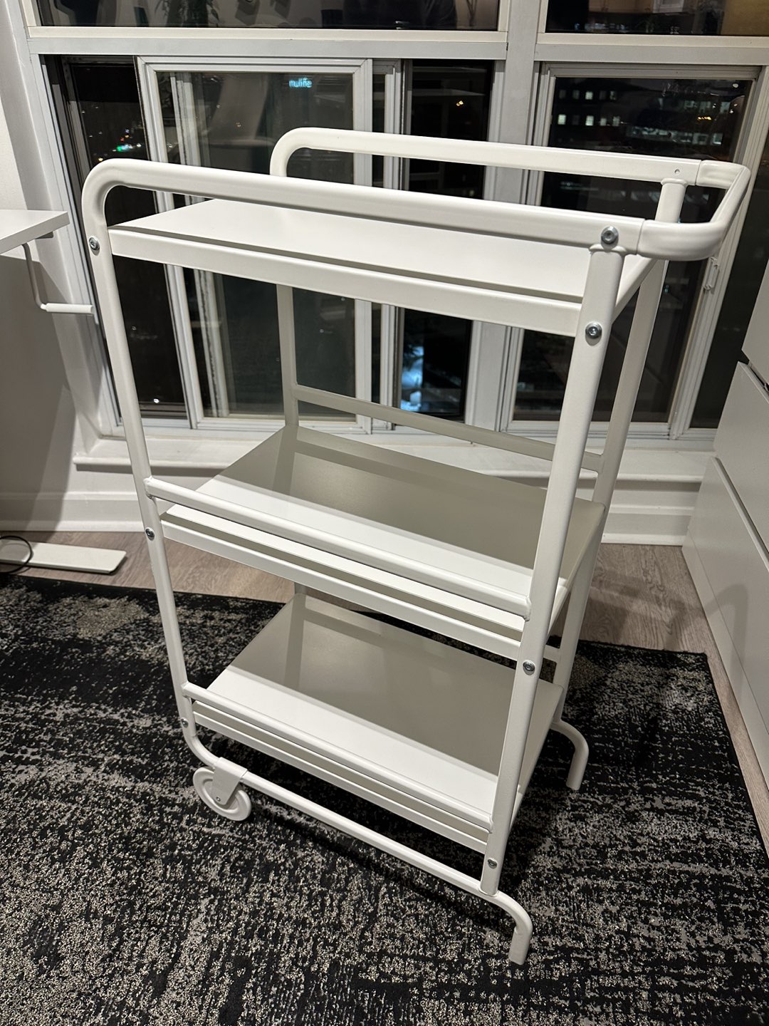 IKEA SUNNERSTA UTILITY CART WHITE TROLLEY thumbnail