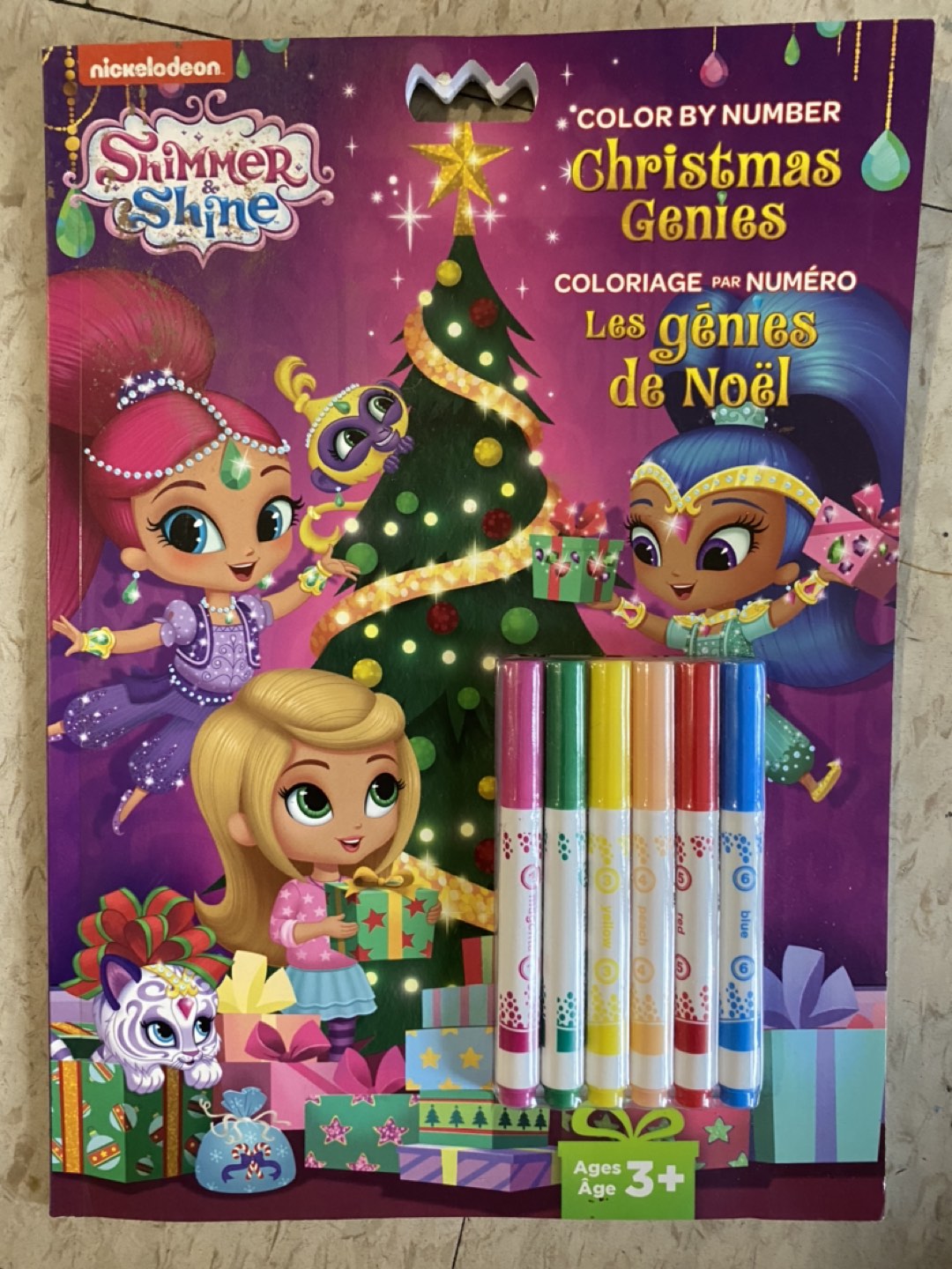 shimmer & shine color by numbers & marker set thumbnail